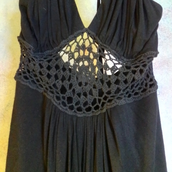 New tobi black "SKY" halter crochetw top w/ tags on - Picture 12 of 13